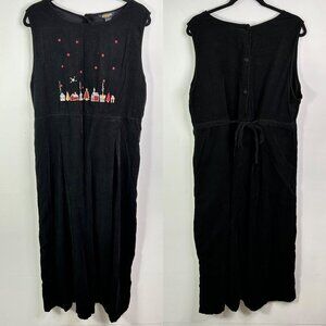 Woolrich Women's Black and Red Holiday Town Dress Size XL